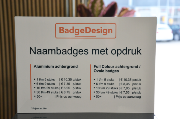 Aluminium borden / platen met opdruk - Afbeelding 2